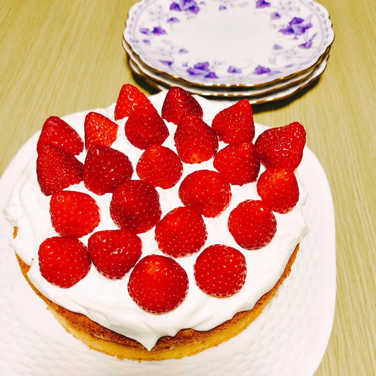 娘の誕生日にケーキを作りました。